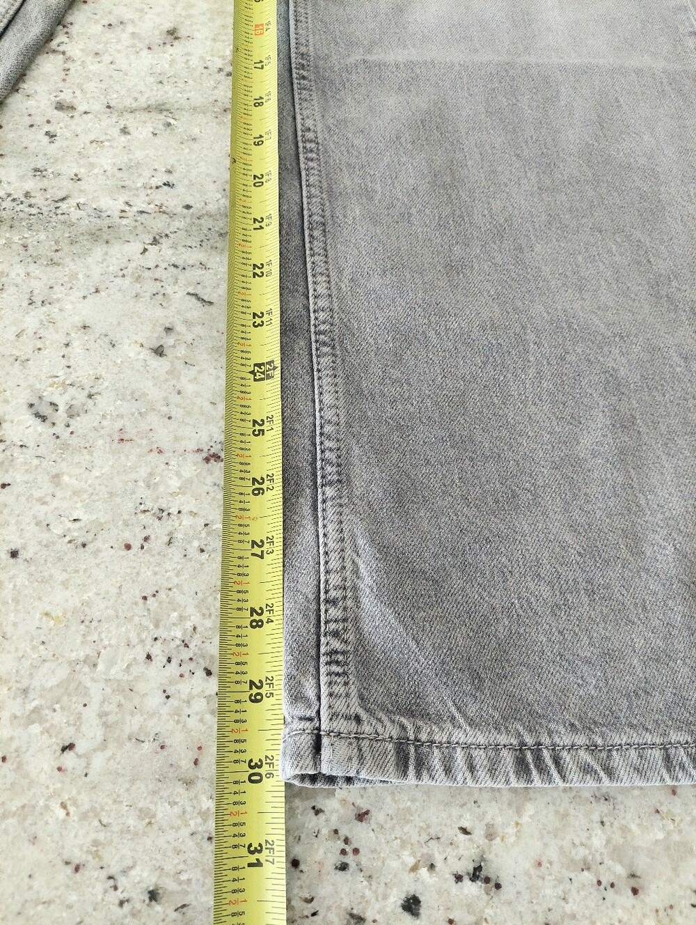 H&M Divided Light Gray Denim Jeans Wide Leg Ultra High Waist Size 34/US 2 - Picture 8 of 8